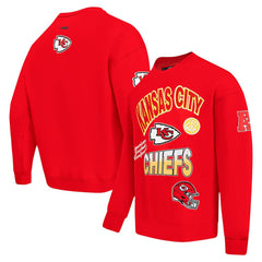Kansas City Chiefs Pro Standard Turn It Up Drop Shoulder Pullover Sweatshirt Red - NFL