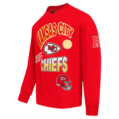 Kansas City Chiefs Pro Standard Turn It Up Drop Shoulder Pullover Sweatshirt Red - NFL