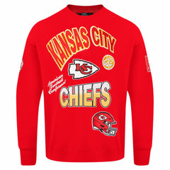 Kansas City Chiefs Pro Standard Turn It Up Drop Shoulder Pullover Sweatshirt Red - NFL