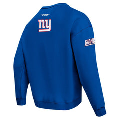 New York Giants Pro Standard Turn It Up Drop Shoulder Pullover Sweatshirt Royal - NFL