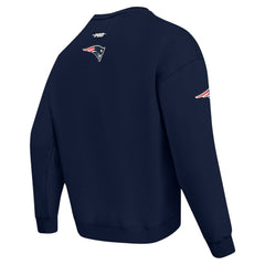 New England Patriots Pro Standard Turn It Up Drop Shoulder Pullover Sweatshirt Navy - NFL