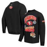 San Francisco 49ers Pro Standard Turn It Up Drop Shoulder Pullover Sweatshirt Black - NFL