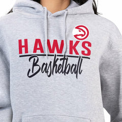 NBA - Atlanta Hawks G-III 4Her by Carl Banks Women's Graphics Fleece Pullover Hoodie - Heather Gray