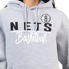 NBA - Brooklyn Nets G-III 4Her by Carl Banks Women's Graphics Fleece Pullover Hoodie - Heather Gray