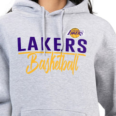 NBA - Los Angeles Lakers G-III 4Her by Carl Banks Women's Graphics Fleece Pullover Hoodie - Heather Gray