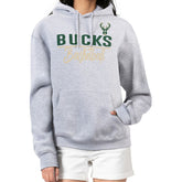 NBA - Milwaukee Bucks G-III 4Her by Carl Banks Women's Graphics Fleece Pullover Hoodie - Heather Gray