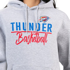 NBA - Oklahoma City Thunder G-III 4Her by Carl Banks Women's Graphics Fleece Pullover Hoodie - Heather Gray