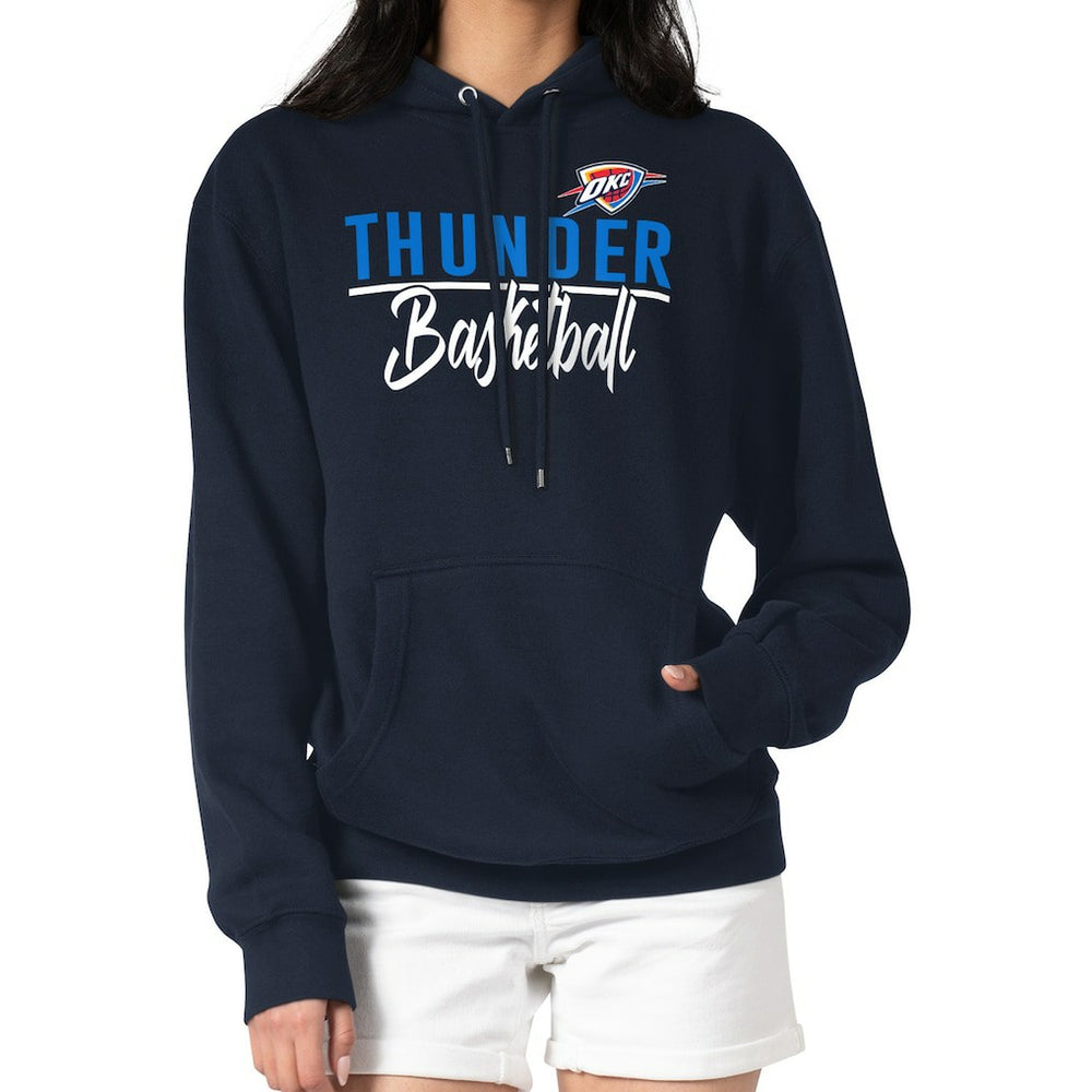 NBA - Oklahoma City Thunder G-III 4Her by Carl Banks Women's Graphics Fleece Pullover Hoodie - Navy