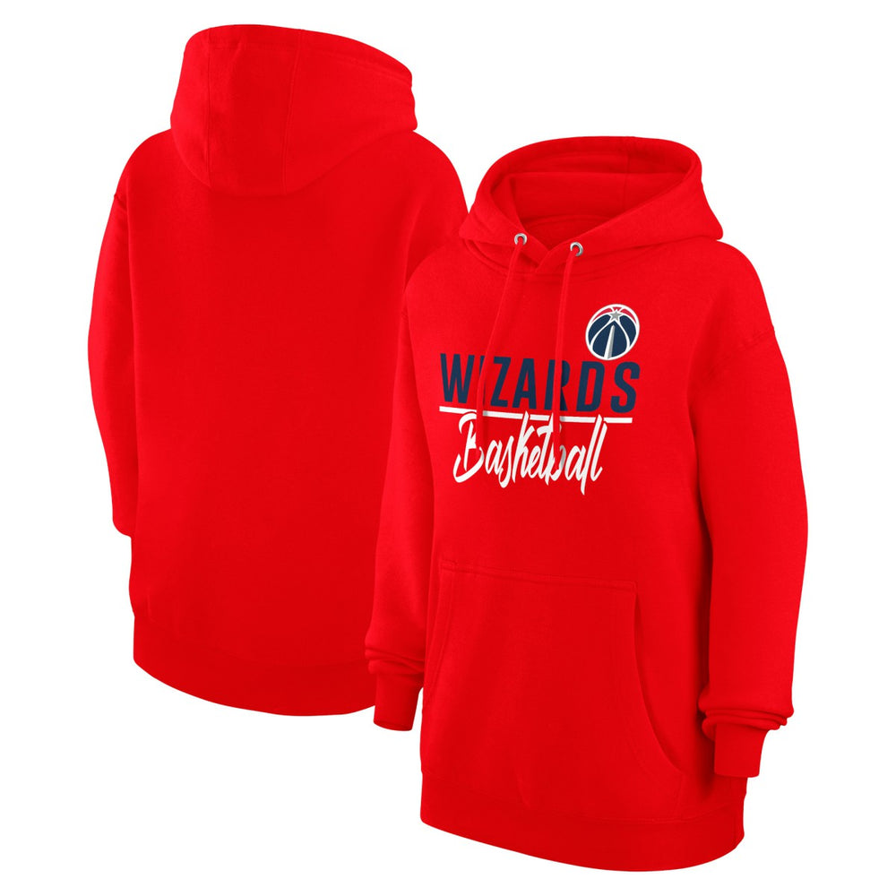 NBA - Washington Wizards G-III 4Her by Carl Banks Women's Graphics Fleece Pullover Hoodie - Red