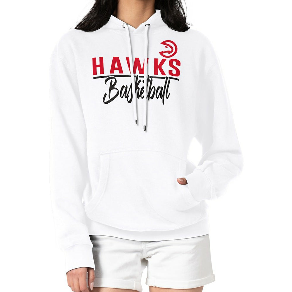 NBA - Atlanta Hawks G-III 4Her by Carl Banks Women's Graphics Fleece Pullover Hoodie - White