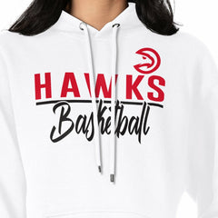 NBA - Atlanta Hawks G-III 4Her by Carl Banks Women's Graphics Fleece Pullover Hoodie - White