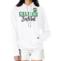 NBA - Boston Celtics G-III 4Her by Carl Banks Women's Graphics Fleece Pullover Hoodie - White