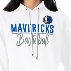 NBA - Dallas Mavericks G-III 4Her by Carl Banks Women's Graphics Fleece Pullover Hoodie - White