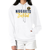 NBA - Denver Nuggets G-III 4Her by Carl Banks Women's Graphics Fleece Pullover Hoodie - White