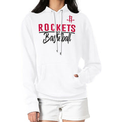 NBA - Houston Rockets G-III 4Her by Carl Banks Women's Graphics Fleece Pullover Hoodie - White