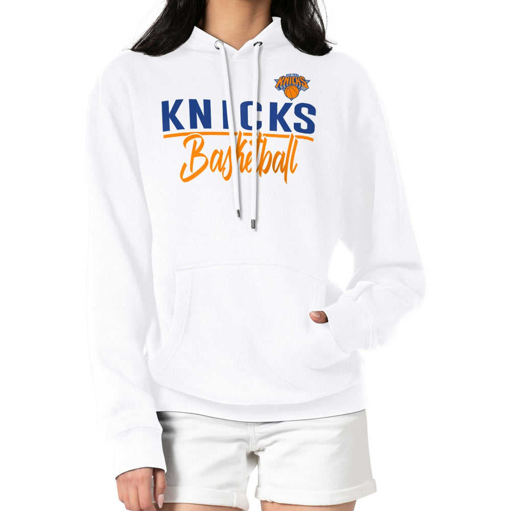 NBA - New York Knicks G-III 4Her by Carl Banks Women's Graphics Fleece Pullover Hoodie - White