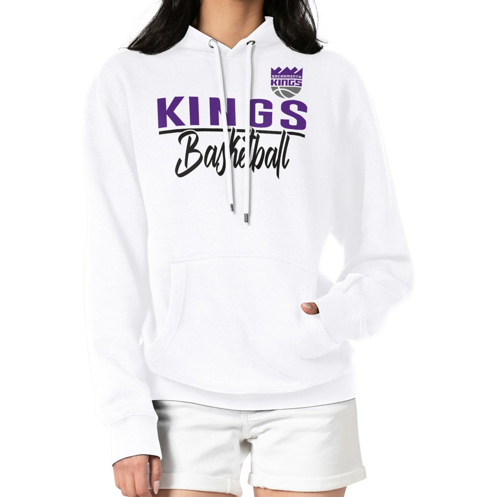 NBA - Sacramento Kings G-III 4Her by Carl Banks Women's Graphics Fleece Pullover Hoodie - White