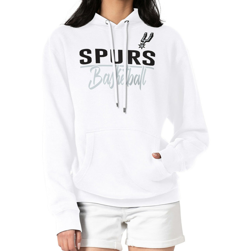 NBA - San Antonio Spurs G-III 4Her by Carl Banks Women's Graphics Fleece Pullover Hoodie - White