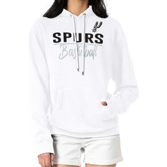 NBA - San Antonio Spurs G-III 4Her by Carl Banks Women's Graphics Fleece Pullover Hoodie - White