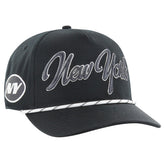 New York Jets '47 Overhand Speckle Hitch Adjustable Hat Black - 47 brand