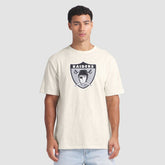 Las Vegas Raiders Slub T-Shirt Cream - Fanatics
