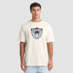 Las Vegas Raiders Slub T-Shirt Cream - Fanatics