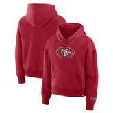 San Francisco 49ers Women's Legacy Fleece Pullover Hoodie Scarlet - Fanatics