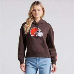 Cleveland Browns Women's Legacy Fleece Pullover Hoodie Brown - Fanatics