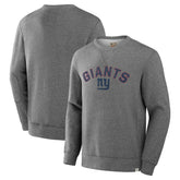 New York Giants Loop Terry Pullover Sweatshirt Heather Gray - Fanatics