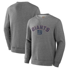 New York Giants Loop Terry Pullover Sweatshirt Heather Gray - Fanatics