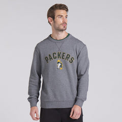 Green Bay Packers Loop Terry Pullover Sweatshirt Heather Gray - Fanatics