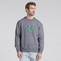 New York Jets Loop Terry Pullover Sweatshirt Heather Gray - Fanatics