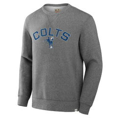 Indianapolis Colts Loop Terry Pullover Sweatshirt Heather Gray - Fanatics