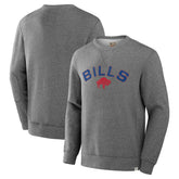 Buffalo Bills Loop Terry Pullover Sweatshirt Heather Gray - Fanatics