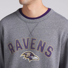 Baltimore Ravens Loop Terry Pullover Sweatshirt Heather Gray - Fanatics