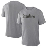 Pittsburgh Steelers Pass Rush Tri-Blend T-Shirt Heather Gray - Fanatics