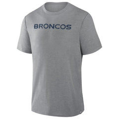 Denver Broncos Pass Rush Tri-Blend T-Shirt Heather Gray - Fanatics