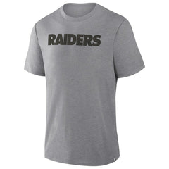 Las Vegas Raiders Pass Rush Tri-Blend T-Shirt Heather Gray - Fanatics