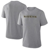 Baltimore Ravens Pass Rush Tri-Blend T-Shirt Heather Gray - Fanatics