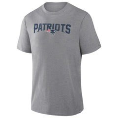 New England Patriots Pass Rush Tri-Blend T-Shirt Heather Gray - Fanatics