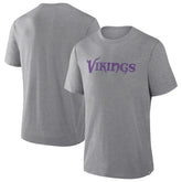 Minnesota Vikings Pass Rush Tri-Blend T-Shirt Heather Gray - Fanatics