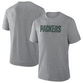 Green Bay Packers Pass Rush Tri-Blend T-Shirt Heather Gray - Fanatics