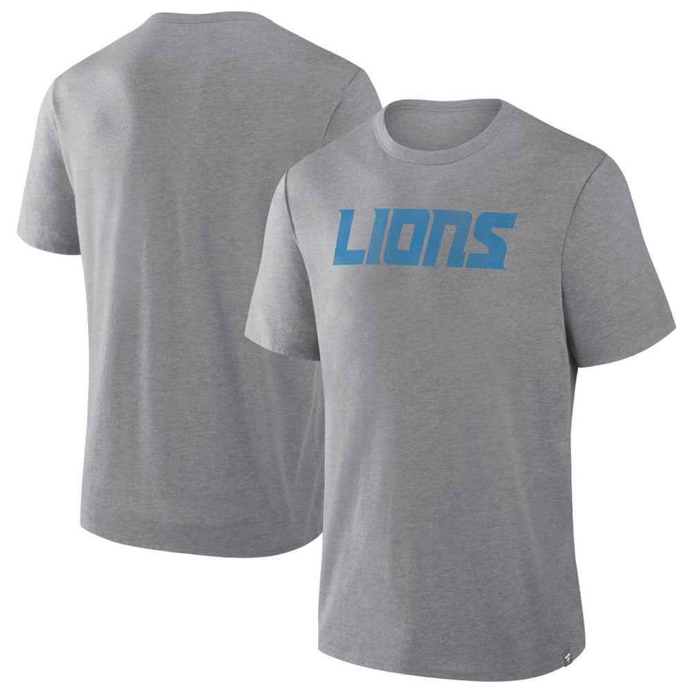 Detroit Lions Pass Rush Tri-Blend T-Shirt Heather Gray - Fanatics