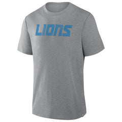 Detroit Lions Pass Rush Tri-Blend T-Shirt Heather Gray - Fanatics