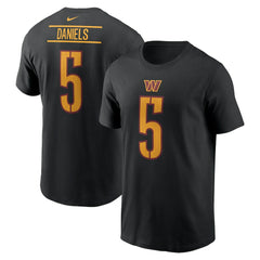Jayden Daniels Washington Commanders Player Name & Number T-Shirt Black - Nike