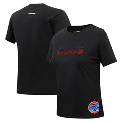 Chicago Cubs Pro Standard Women's Rhinestone Slim Fit T-Shirt Lifestyle