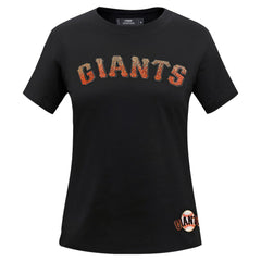 San Francisco Giants Pro Standard Women's Rhinestone Slim Fit T-Shirt Clearance