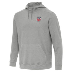 USMNT Antigua Cloud Pullover Hoodie - Heather Gray