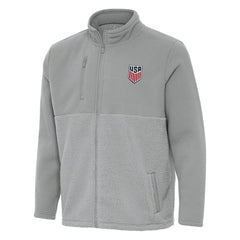USMNT Antigua Daily Fused Full-Zip Jacket - Gray
