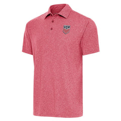USMNT Antigua Par 3 Polo - Heather Red